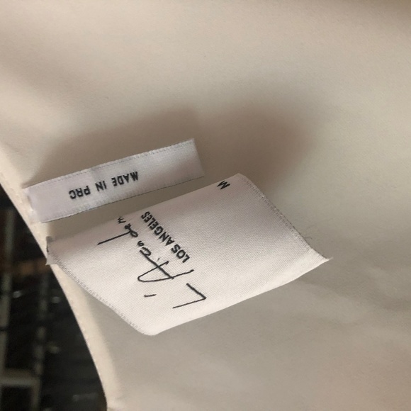 L'Academie Ruffle Cami in White - Picture 3 of 7